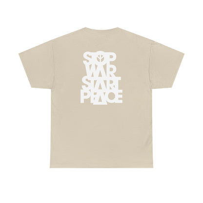 STOP WAR START PEACE Unisex Heavy Cotton Tee