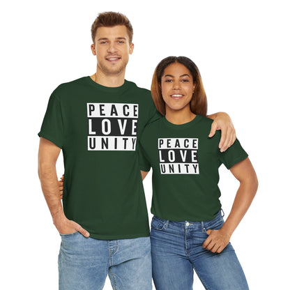 PEACELOVEUNITY Unisex Heavy Cotton Tee