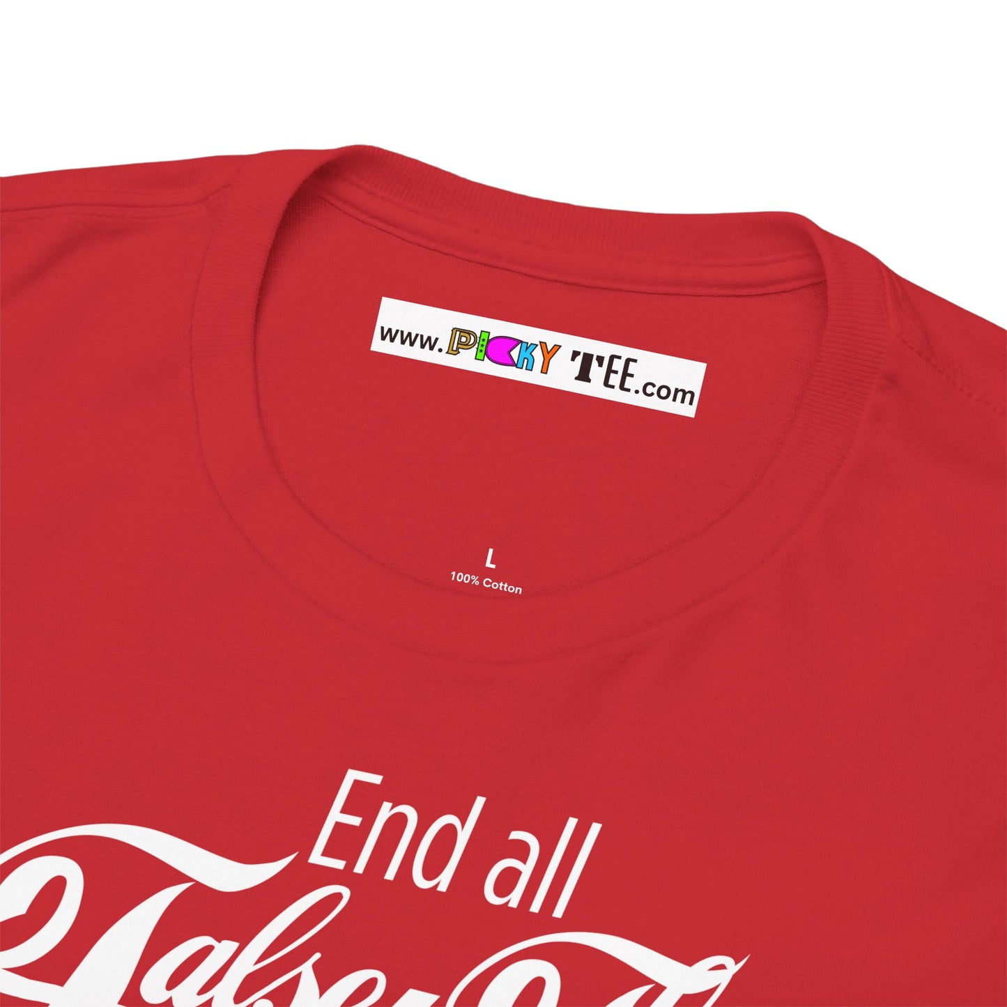 End all False Flags Unisex Heavy Cotton Tee