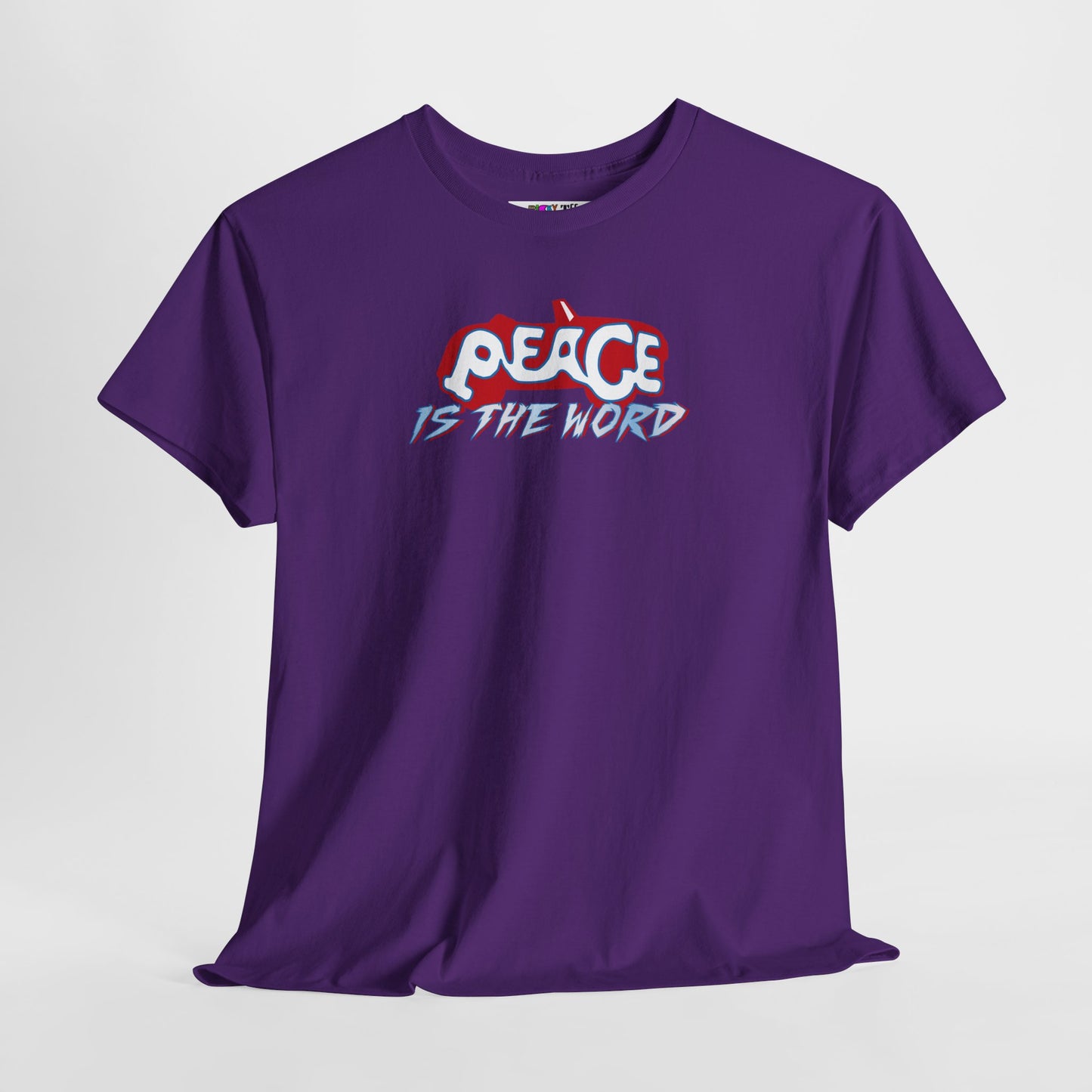 PEACE IS THE WORD Unisex Heavy Cotton Tee