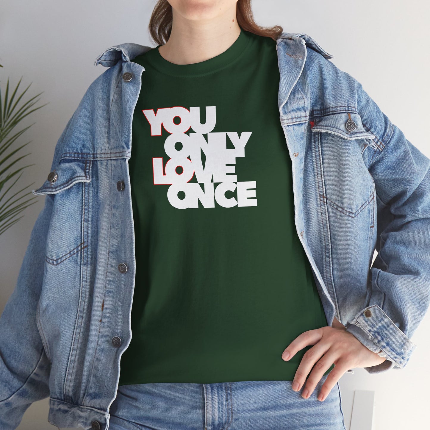YOLO - YOU ONLY LOVE ONCE Unisex Heavy Cotton Tee