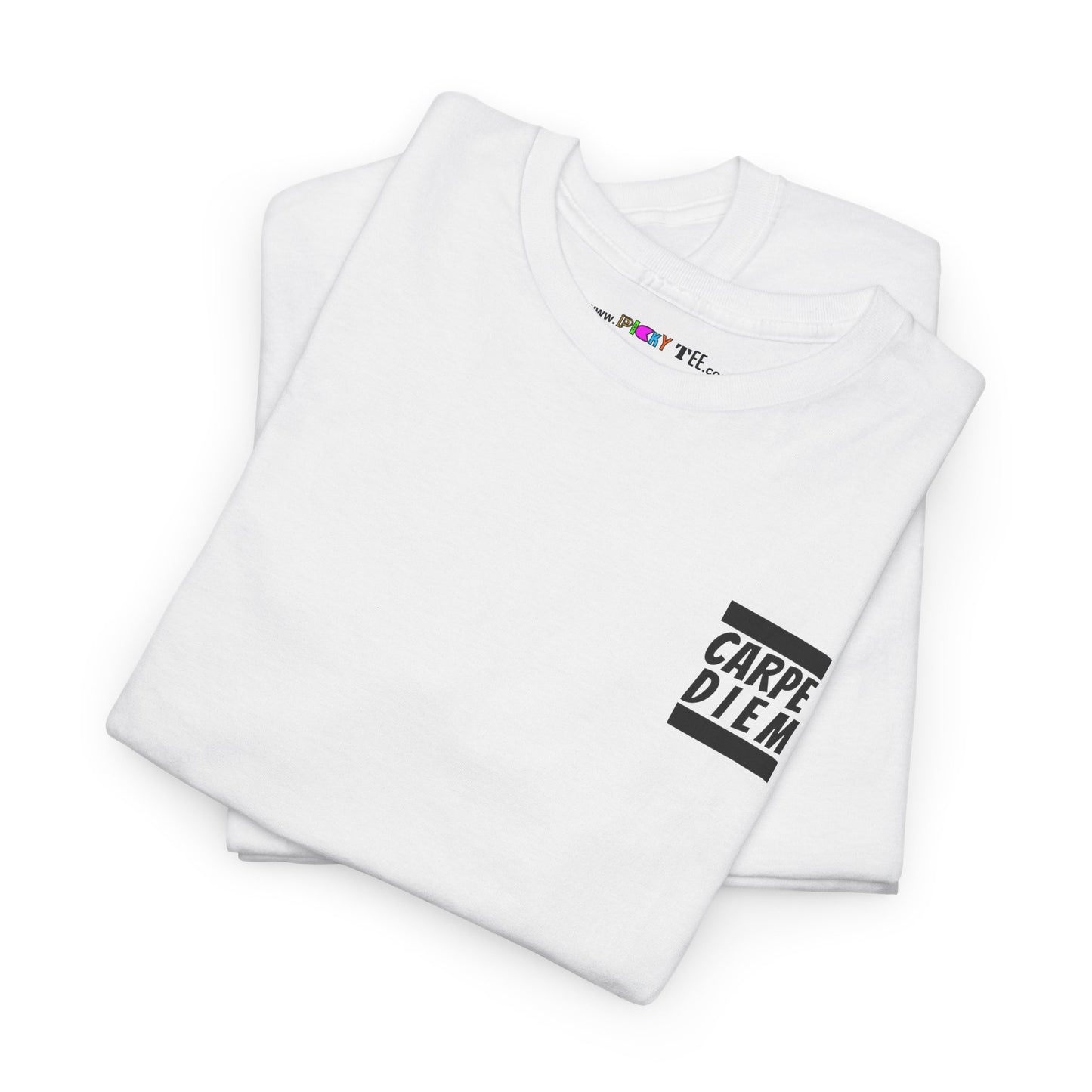 CARPE DIEM "I SEIZE DAY, PEOPLE" Unisex Heavy Cotton Tee
