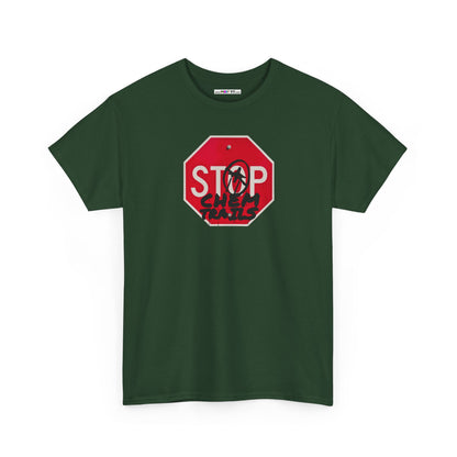 STOP chem trails Unisex Heavy Cotton Tee