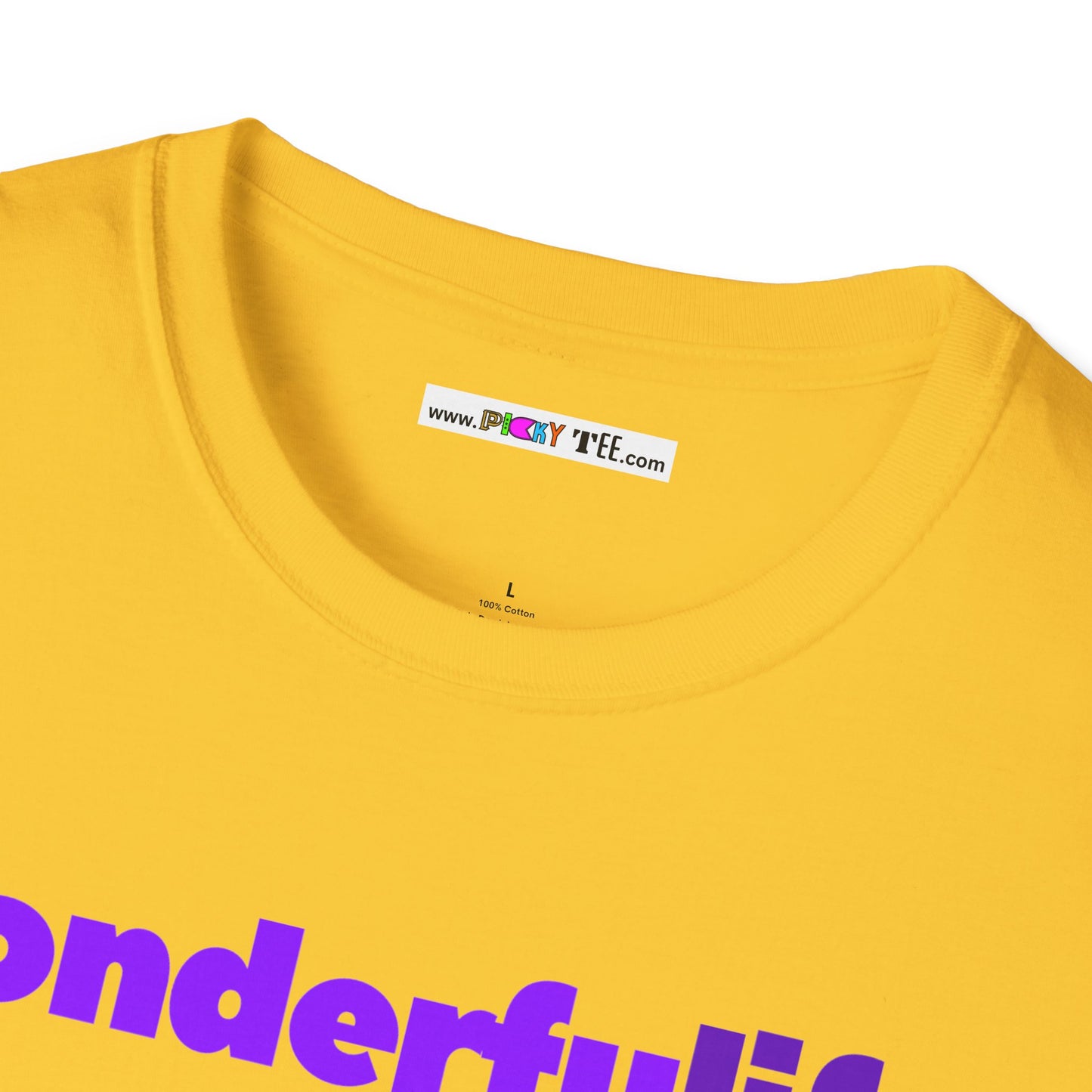 wonderfuLIFE. Unisex Softstyle 100% Cotton T-Shirt