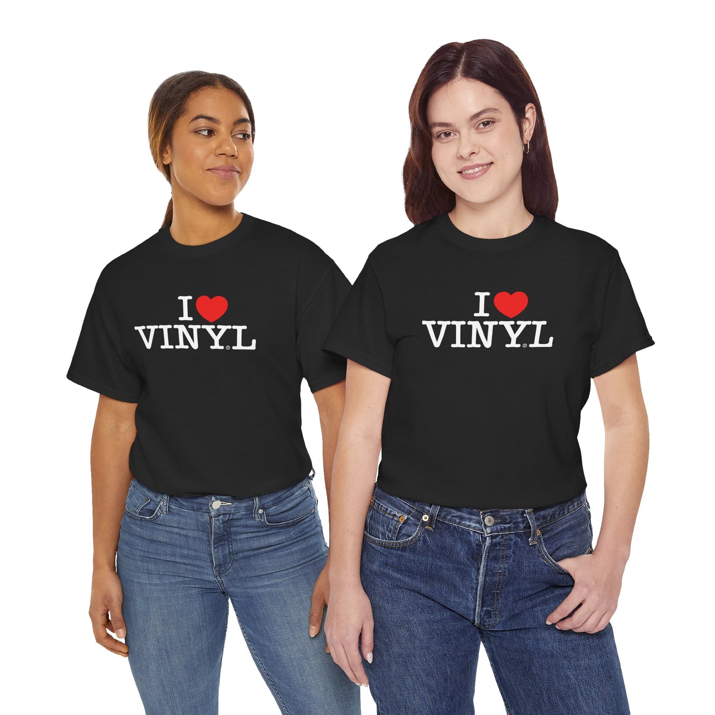 I ❤️ VINYL Unisex Heavy Cotton Tee