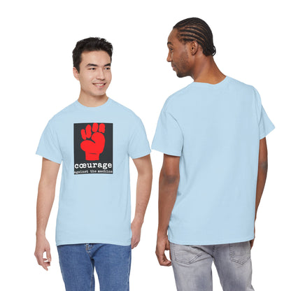 cœurage against the machine Unisex Heavy Cotton Tee