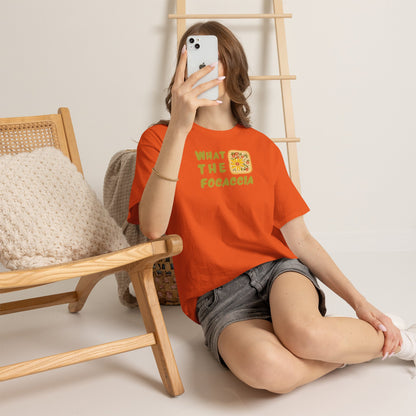 WHAT THE FOCACCIA Unisex Heavy Cotton Tee