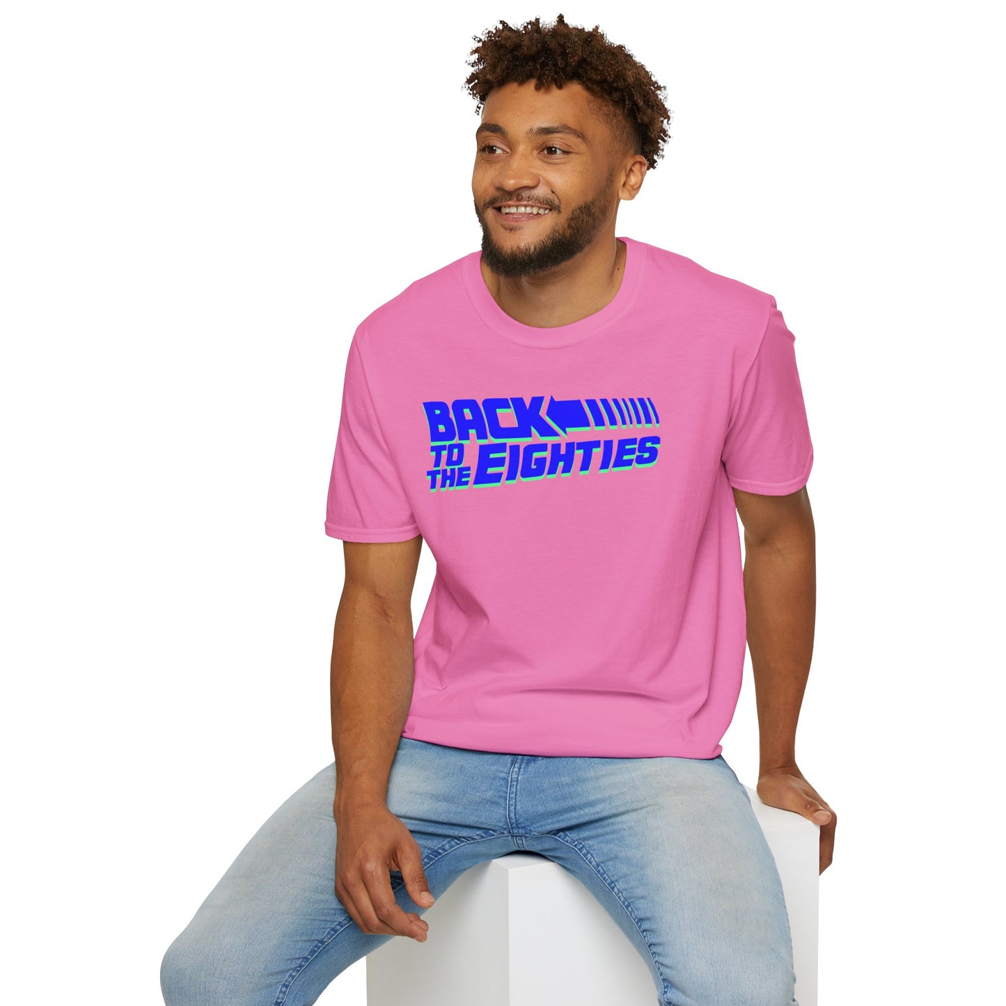 BACK TO THE EIGHTIES Unisex Softstyle 100% Cotton T-Shirt