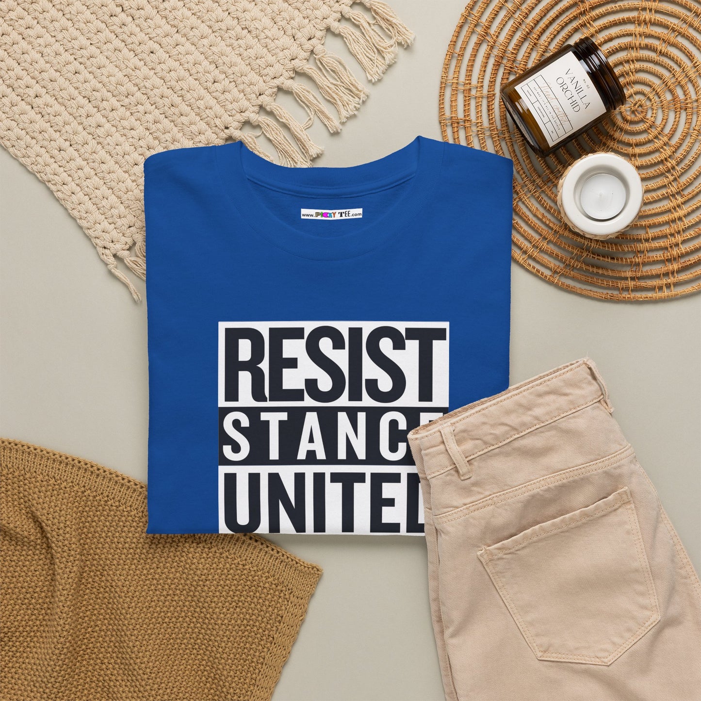 RESIST STANCE UNITED Unisex Heavy Cotton Tee