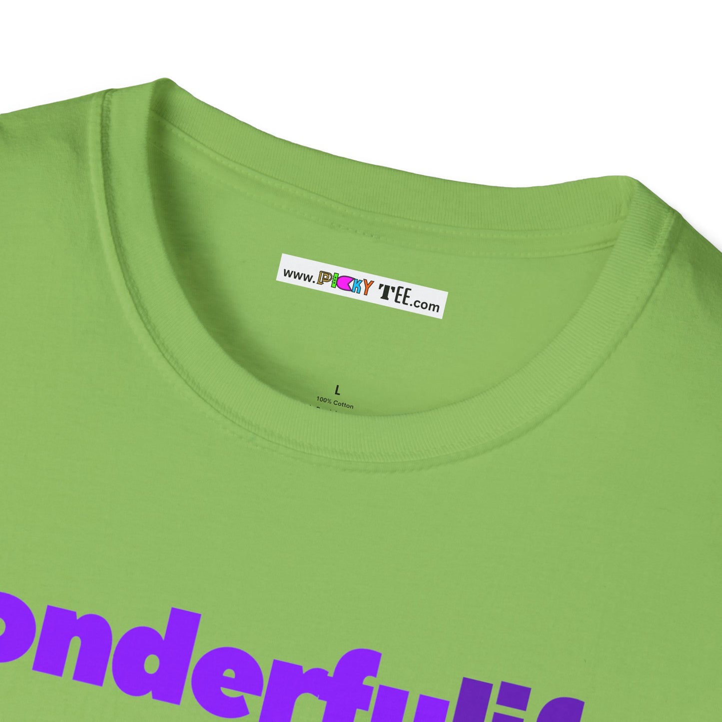 wonderfuLIFE. Unisex Softstyle 100% Cotton T-Shirt