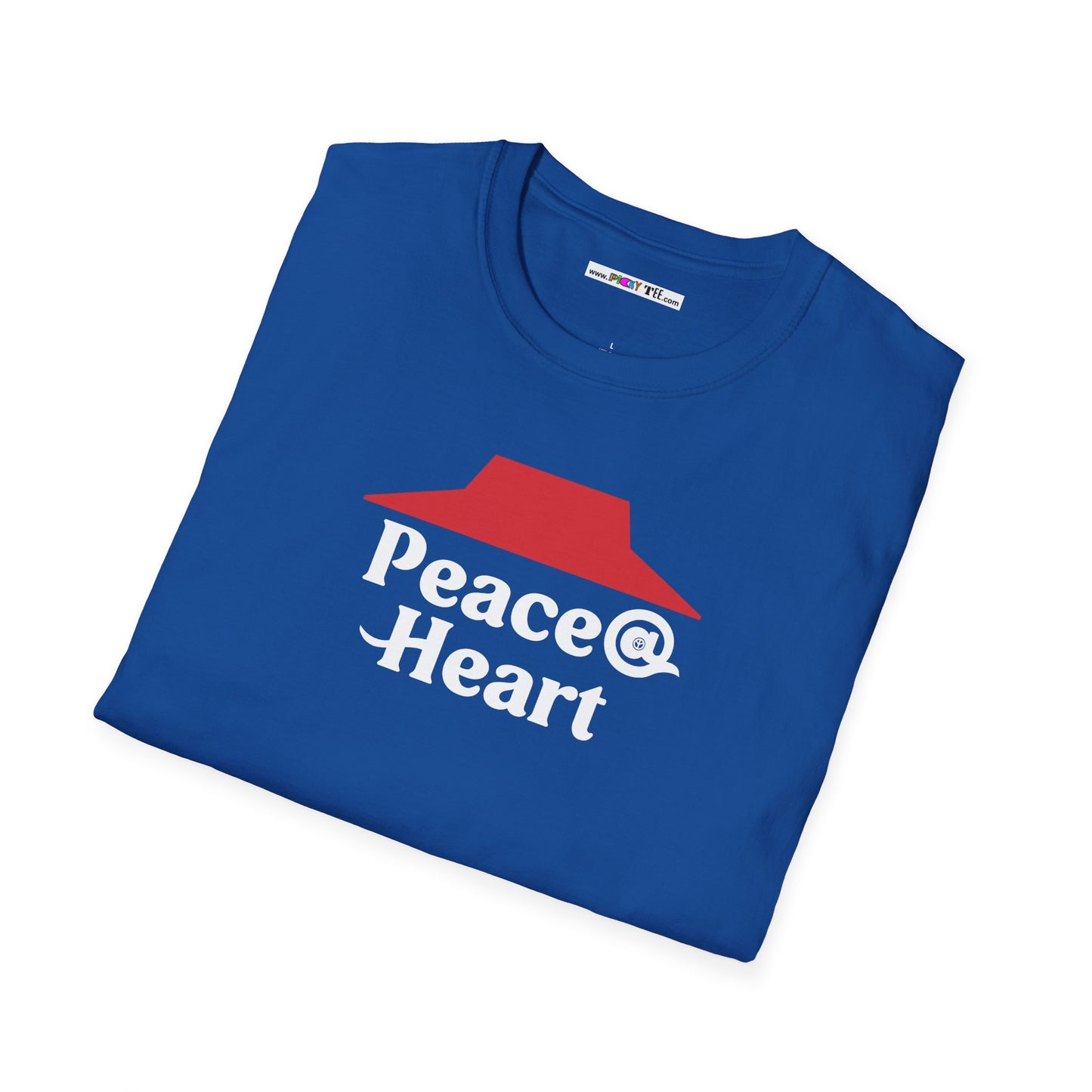 Peace @ Heart Unisex Softstyle 100% Cotton T-Shirt