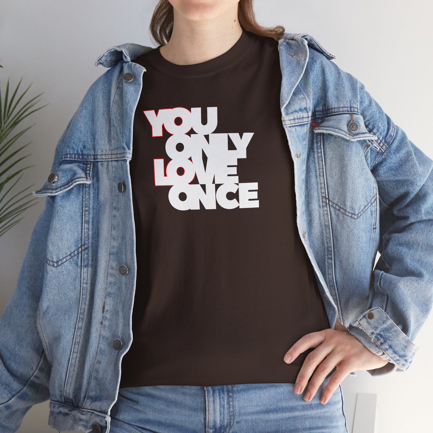 YOLO - YOU ONLY LOVE ONCE Unisex Heavy Cotton Tee