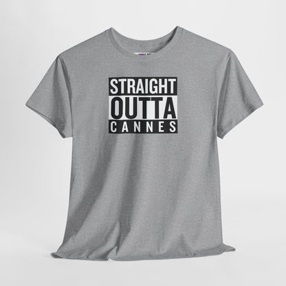 STRAIGHT OUTTA CANNES Unisex Heavy Cotton Tee