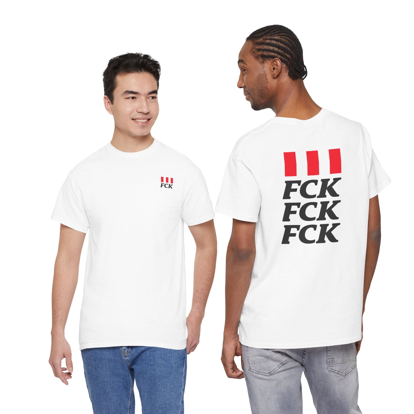 FCK FCK FCK Unisex Heavy Cotton Tee