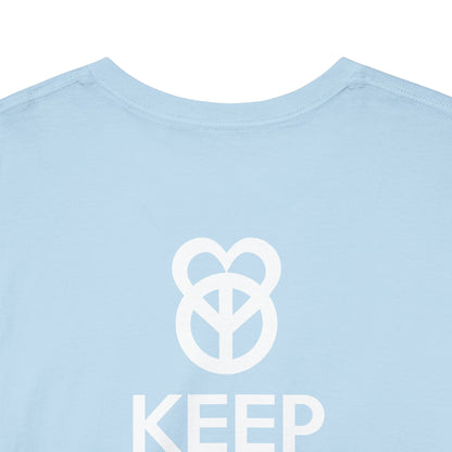 KEEP PEACE AND LOVE ON Unisex Heavy Cotton Tee