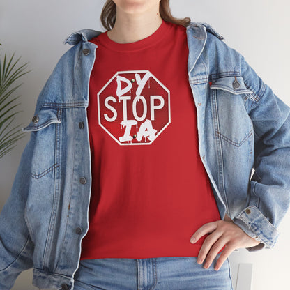STOP DYSTOPIA Unisex Heavy Cotton Tee