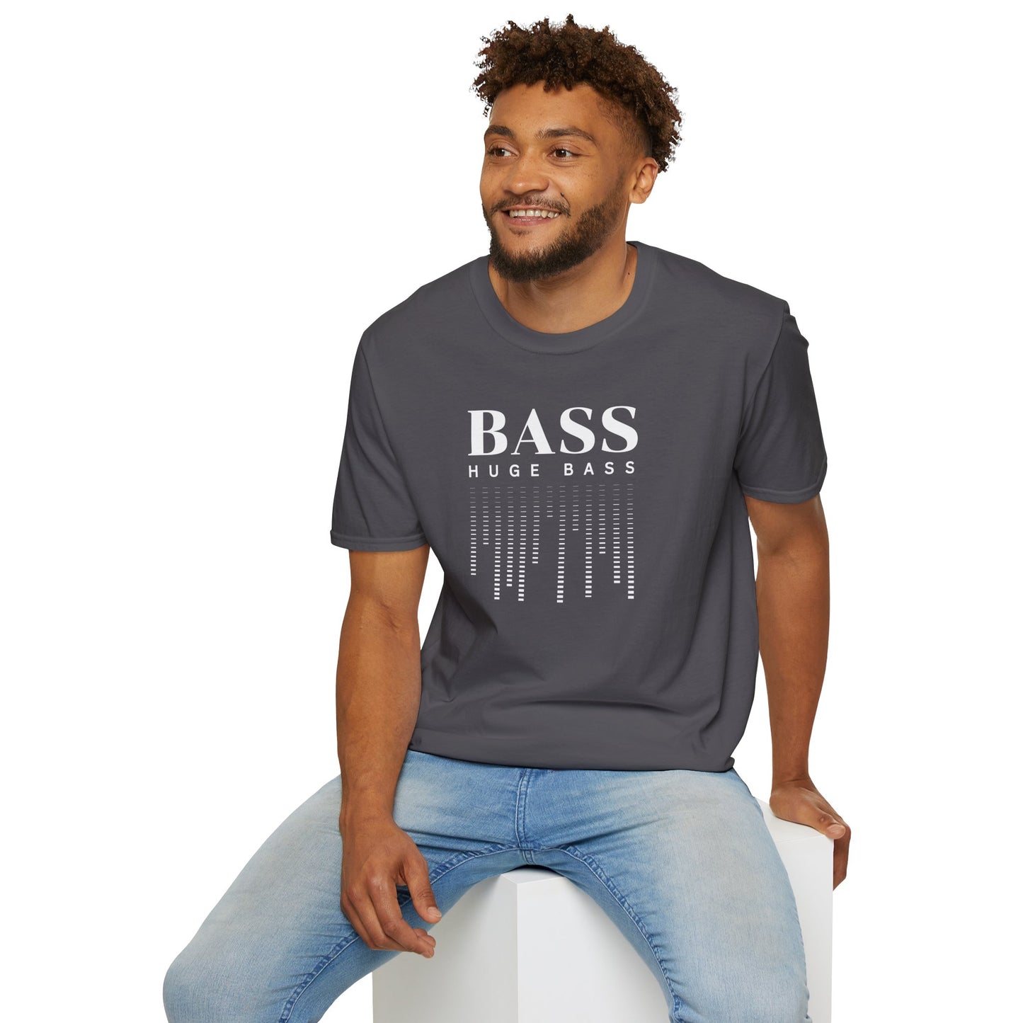 BASS HUGE BASS Unisex Softstyle 100% Cotton T-Shirt