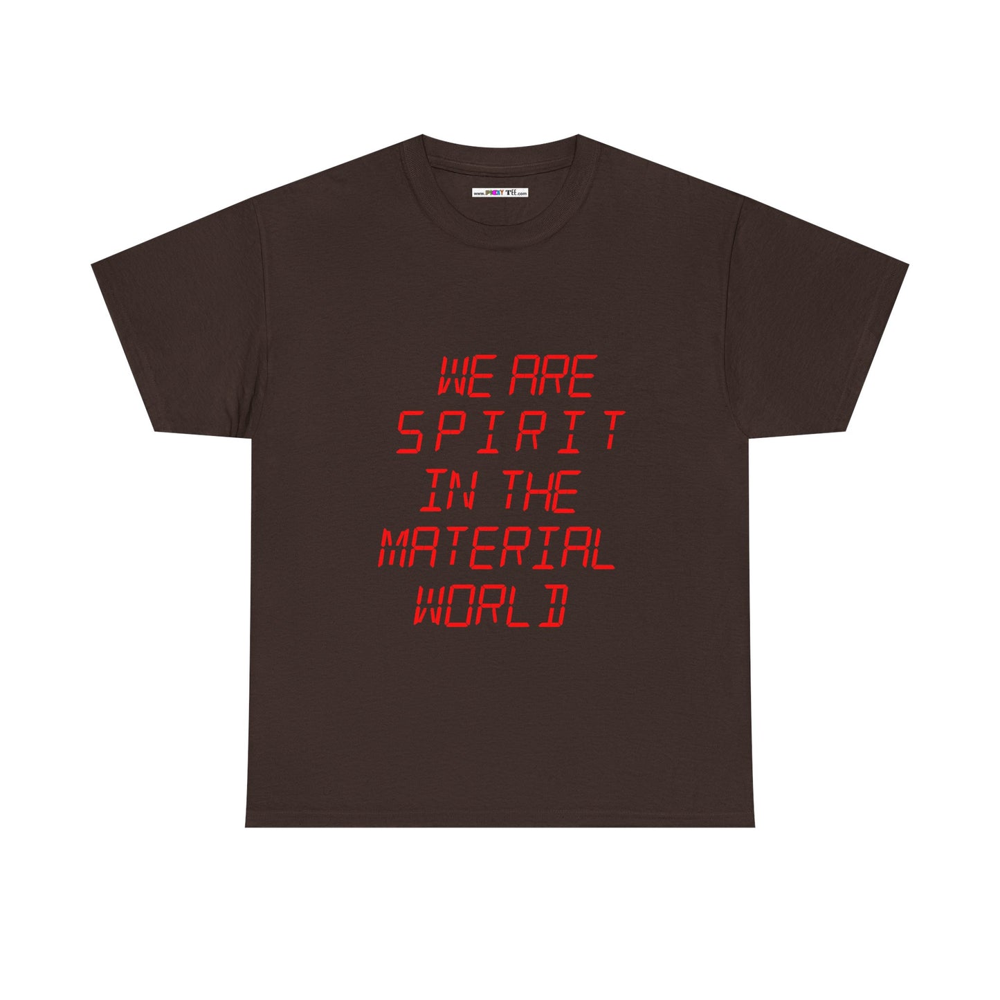 WE ARE SPIRIT IN THE MATERIAL WORLD Unisex Softstyle 100% Cotton T-Shirt