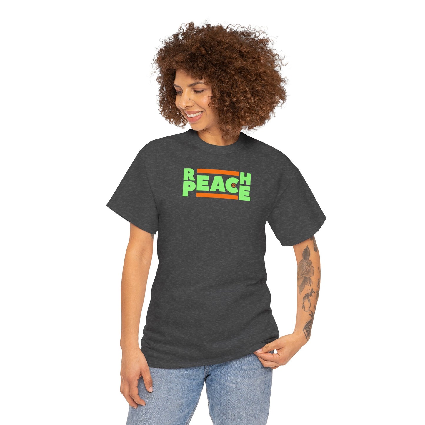 REACH PEACE Unisex Heavy Cotton Tee