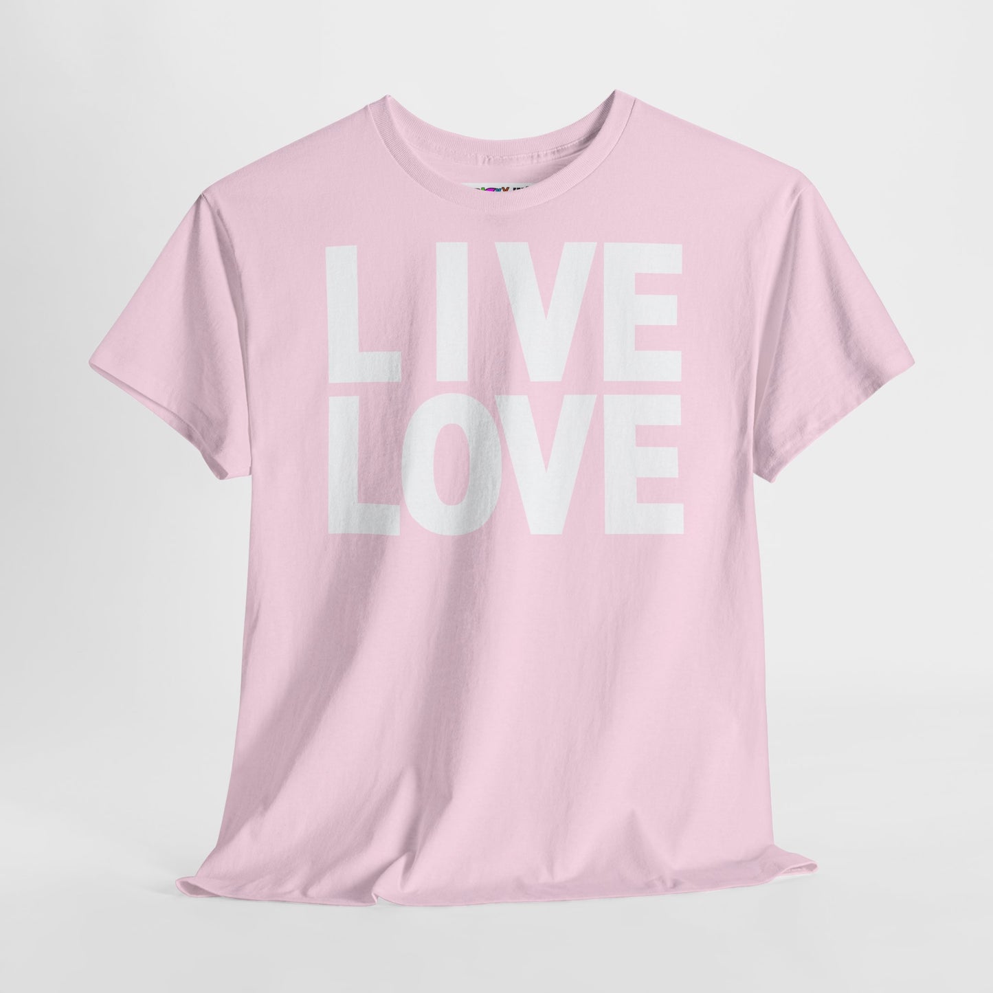 LIVE LOVE Unisex Heavy Cotton Tee