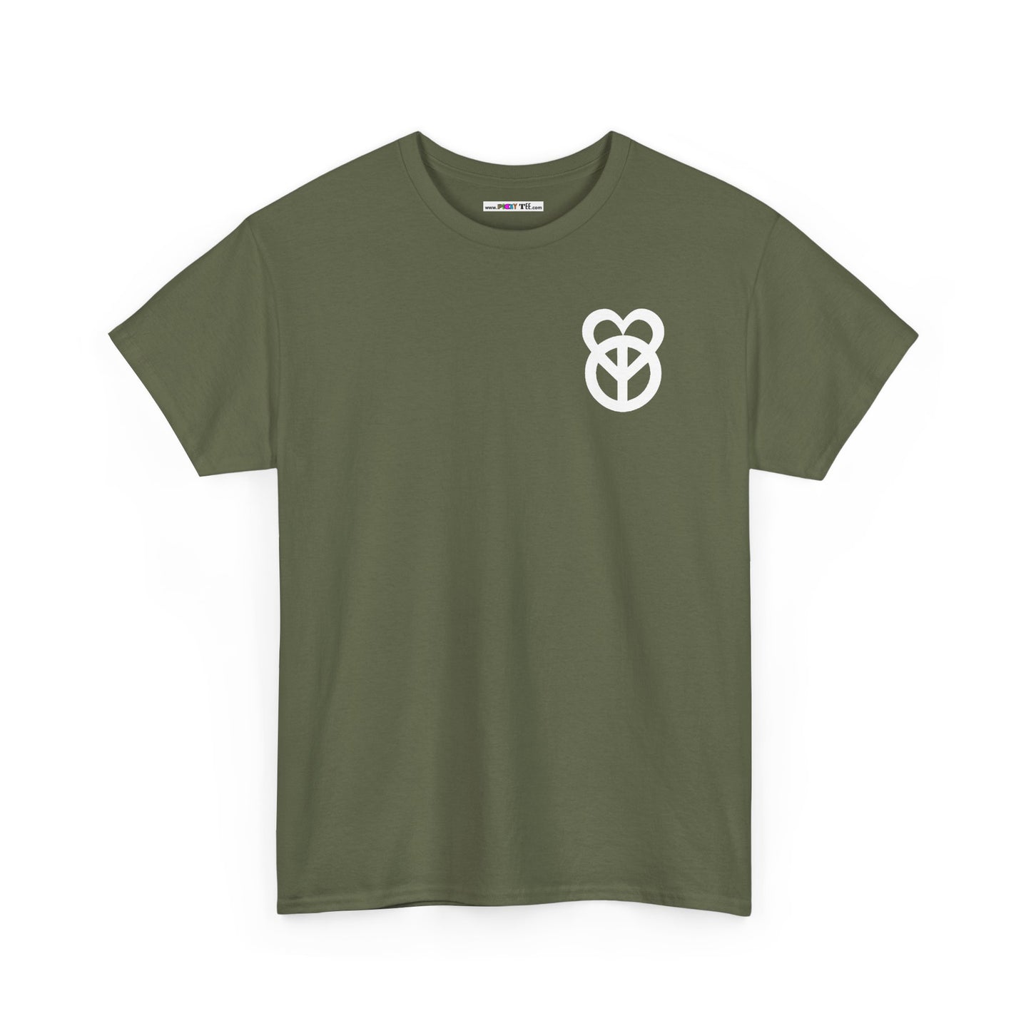 KEEP PEACE AND LOVE ON Unisex Heavy Cotton Tee