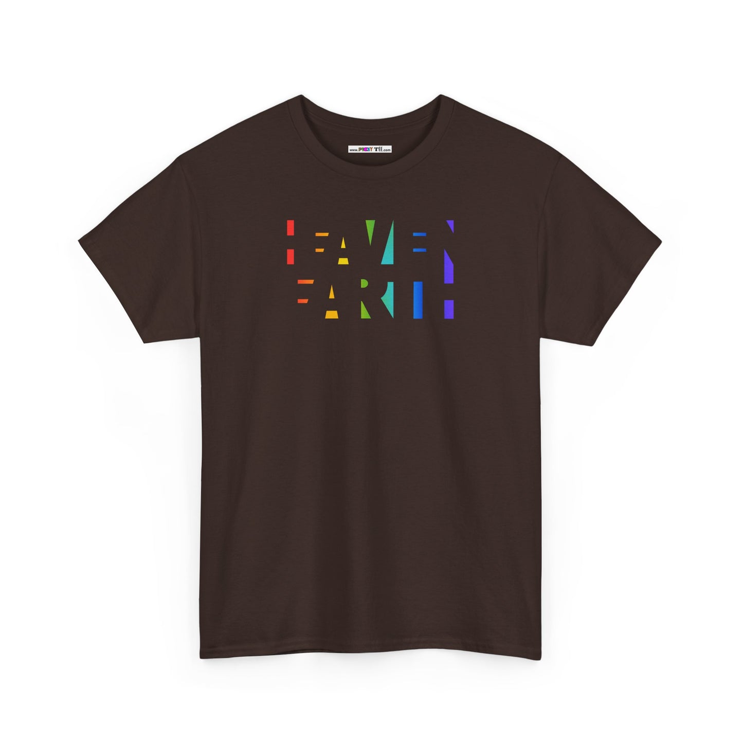 HEAVEN ON EARTH Unisex Heavy Cotton Tee — here now.