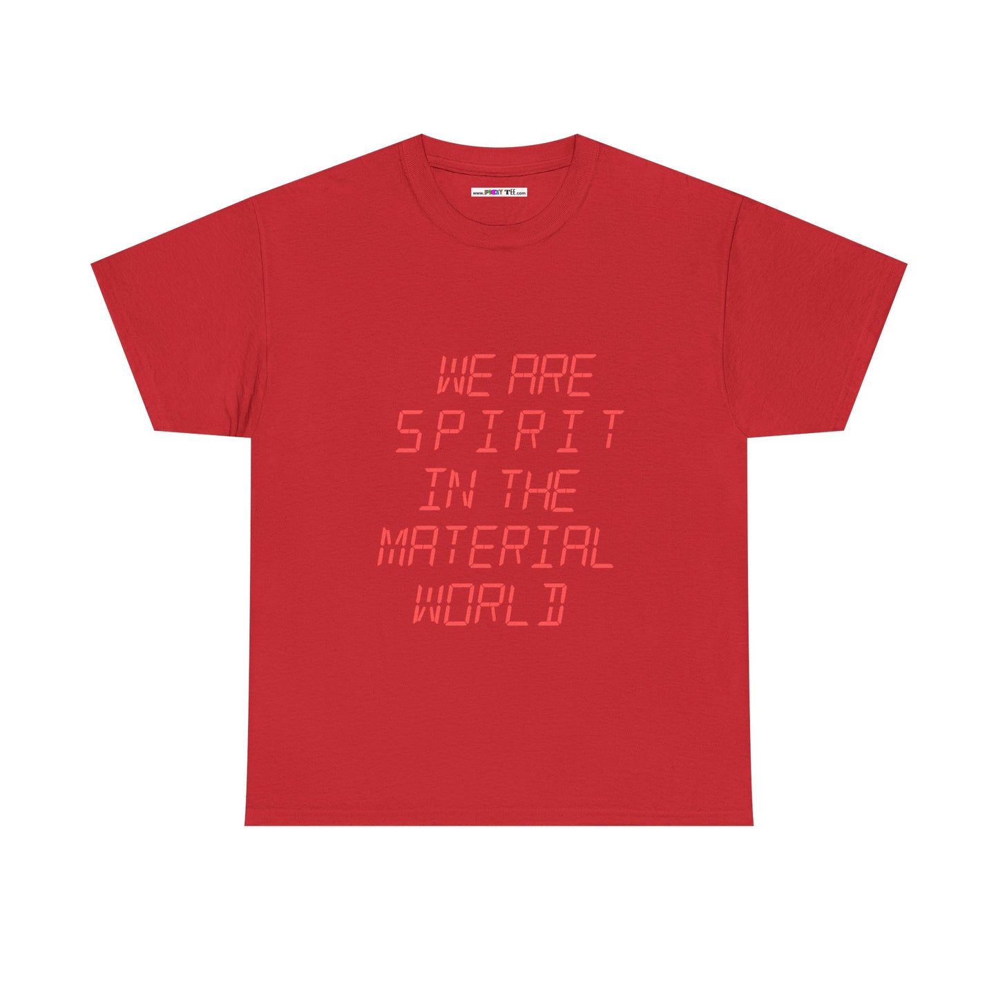 WE ARE SPIRIT IN THE MATERIAL WORLD Unisex Softstyle 100% Cotton T-Shirt