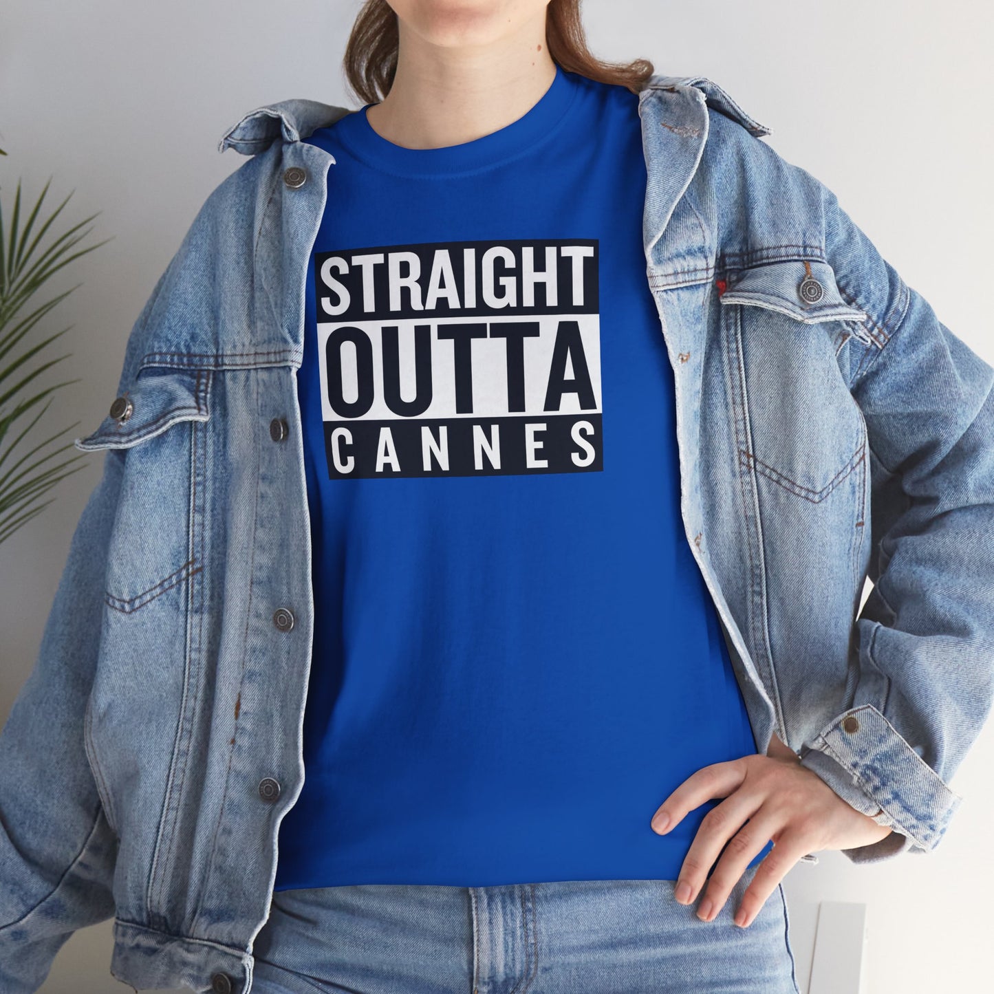 STRAIGHT OUTTA CANNES Unisex Heavy Cotton Tee