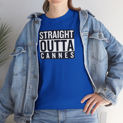 STRAIGHT OUTTA CANNES Unisex Heavy Cotton Tee