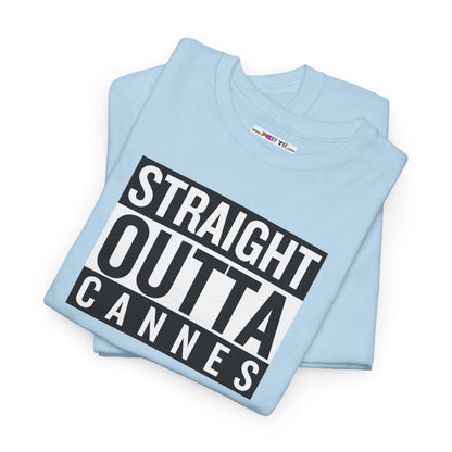 STRAIGHT OUTTA CANNES Unisex Heavy Cotton Tee