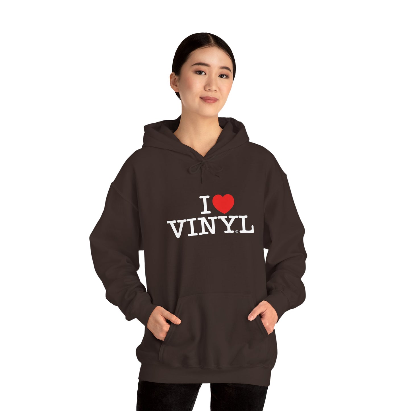 I ❤️ VINYL Unisex Heavy Blend™ Hooded Sweatshirt