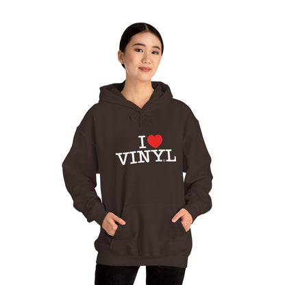 I ❤️ VINYL Unisex Heavy Blend™ Hooded Sweatshirt