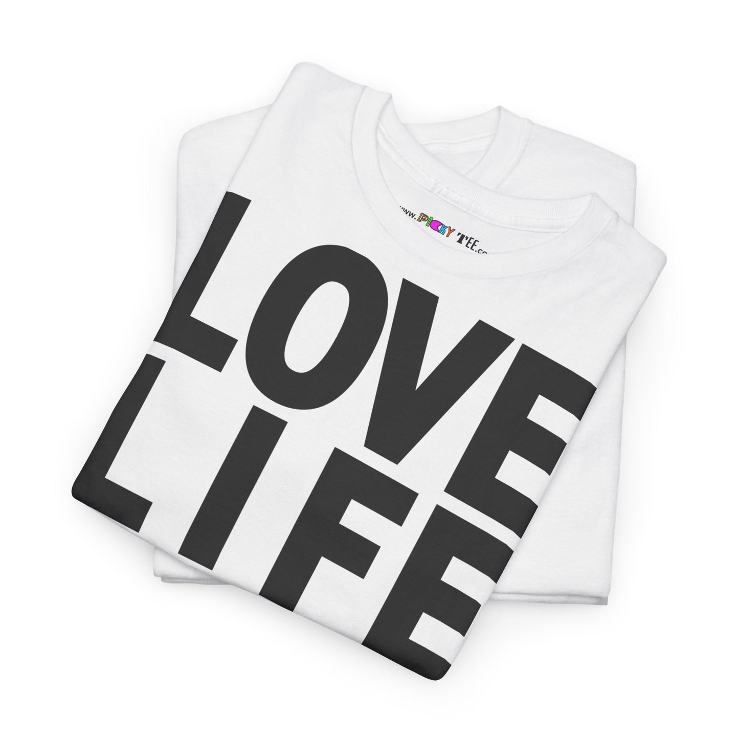 LOVE LIFE LIVE LOVE Unisex Heavy Cotton Tee