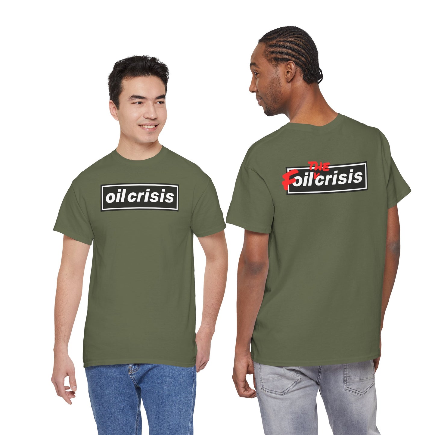 oil crisis/Foil THE crisis Unisex Heavy Cotton Tee