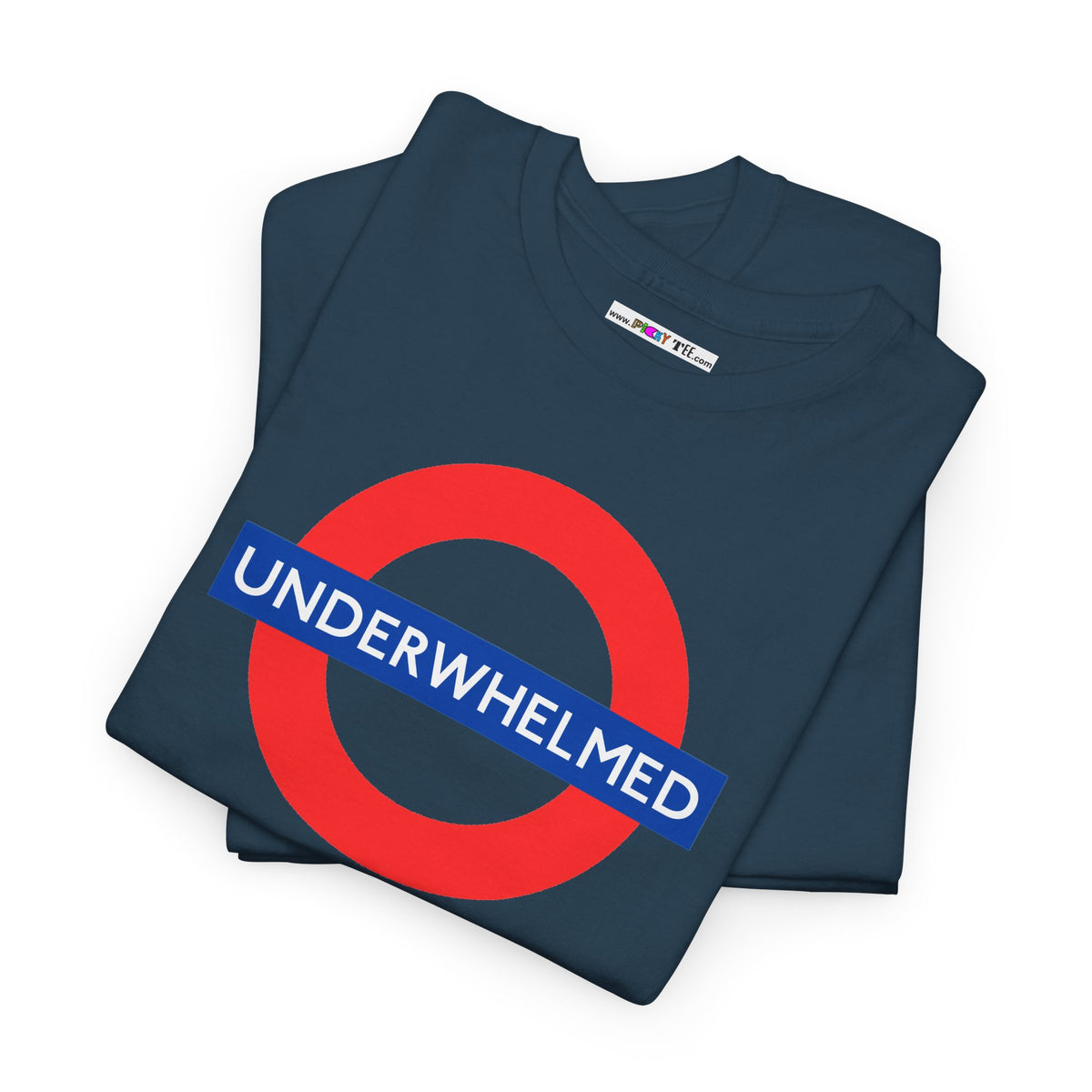 UNDERWHELMED Unisex Heavy Cotton Tee