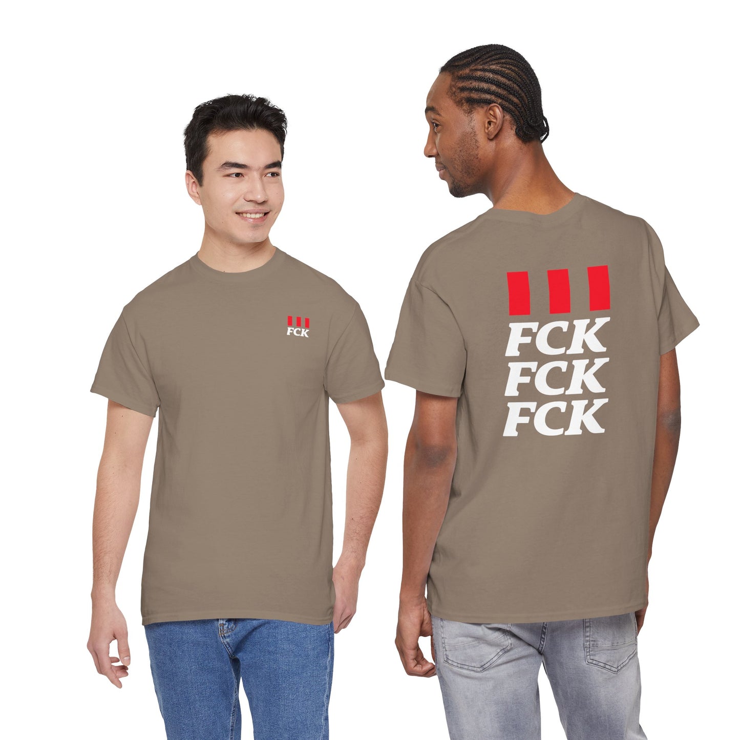 FCK FCK FCK Unisex Heavy Cotton Tee