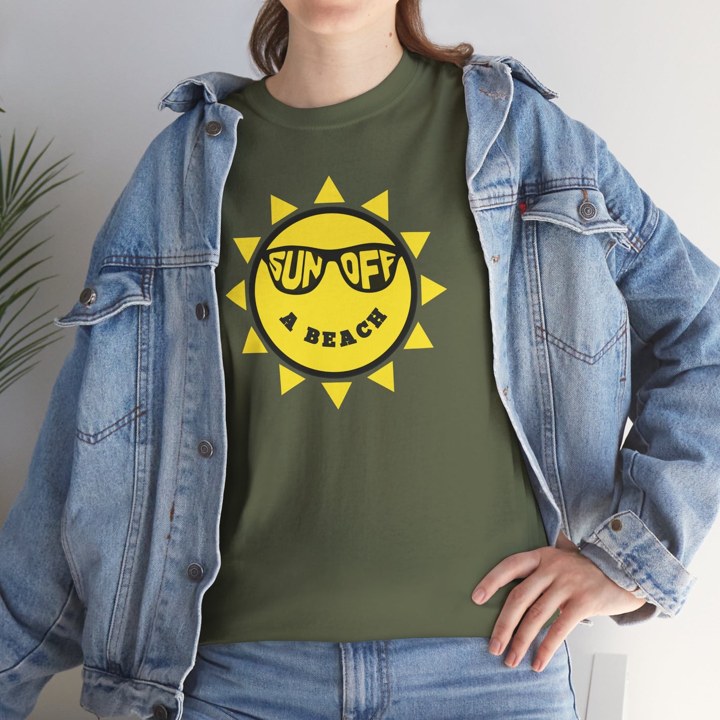 SUN OFF A BEACH Unisex Heavy Cotton Tee