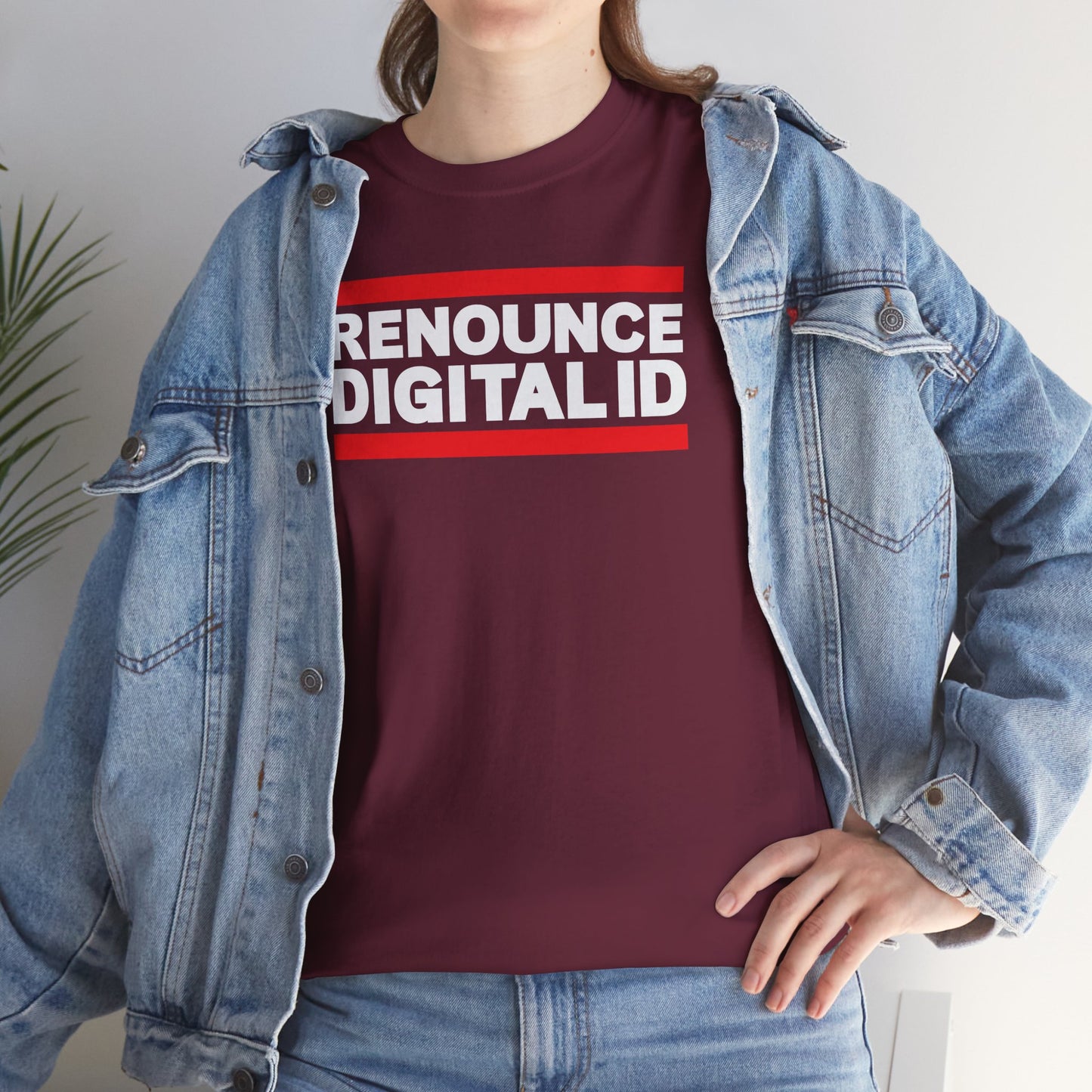 RENOUNCE DIGITAL ID Unisex Heavy Cotton Tee
