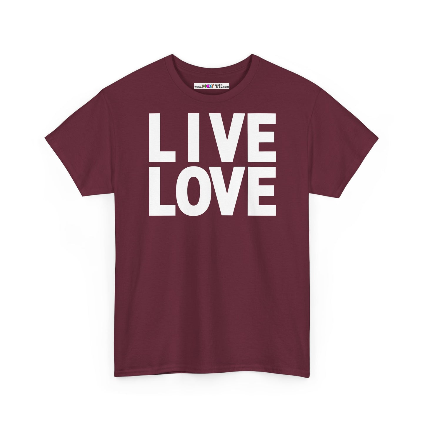LIVE LOVE Unisex Heavy Cotton Tee