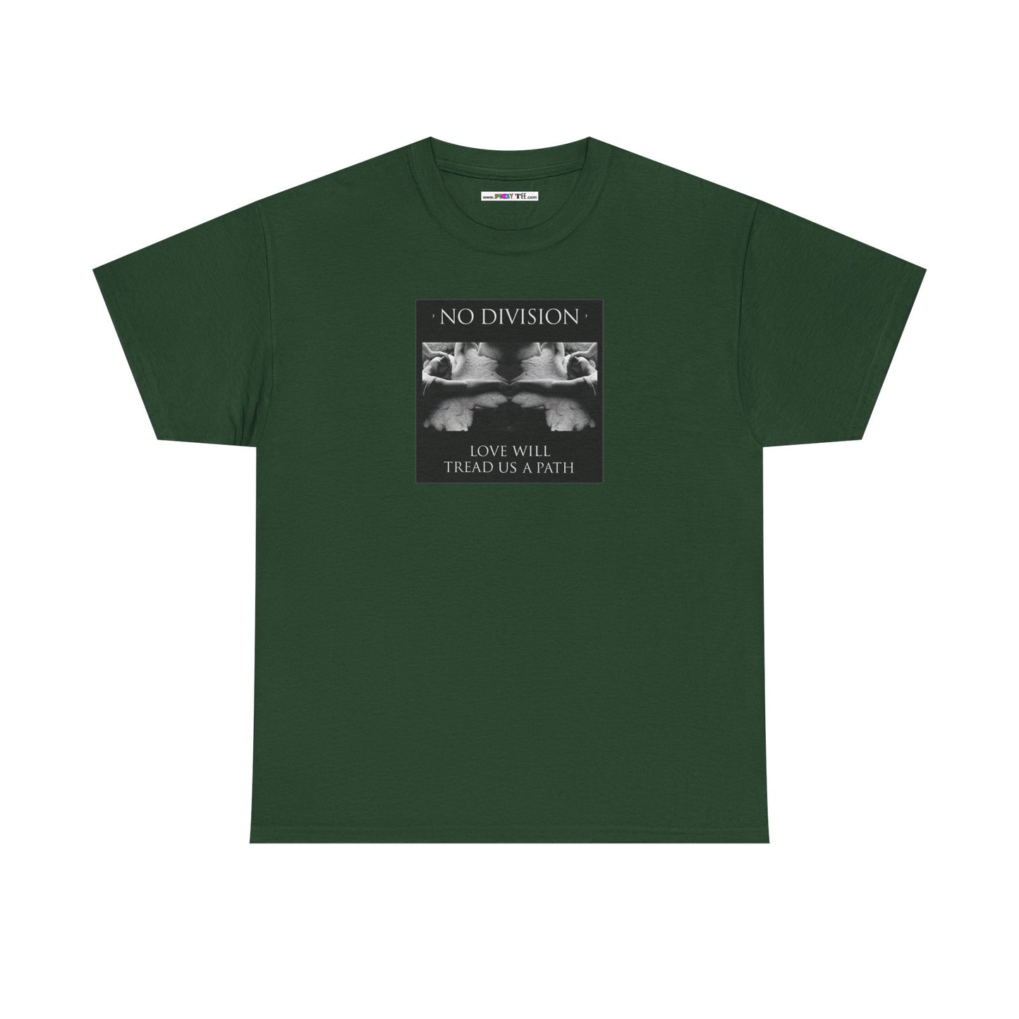 'NO DIVISION' LOVE WILL TREAD US A PATH Unisex Heavy Cotton Tee