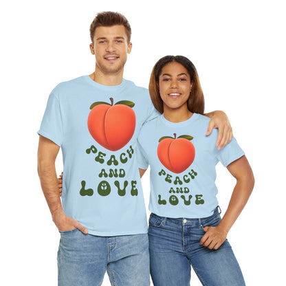 PEACH AND LOVE Unisex Heavy Cotton Tee