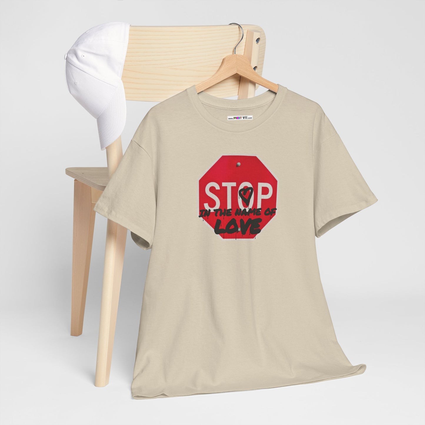 STOP in the name of love Unisex Heavy Cotton Tee