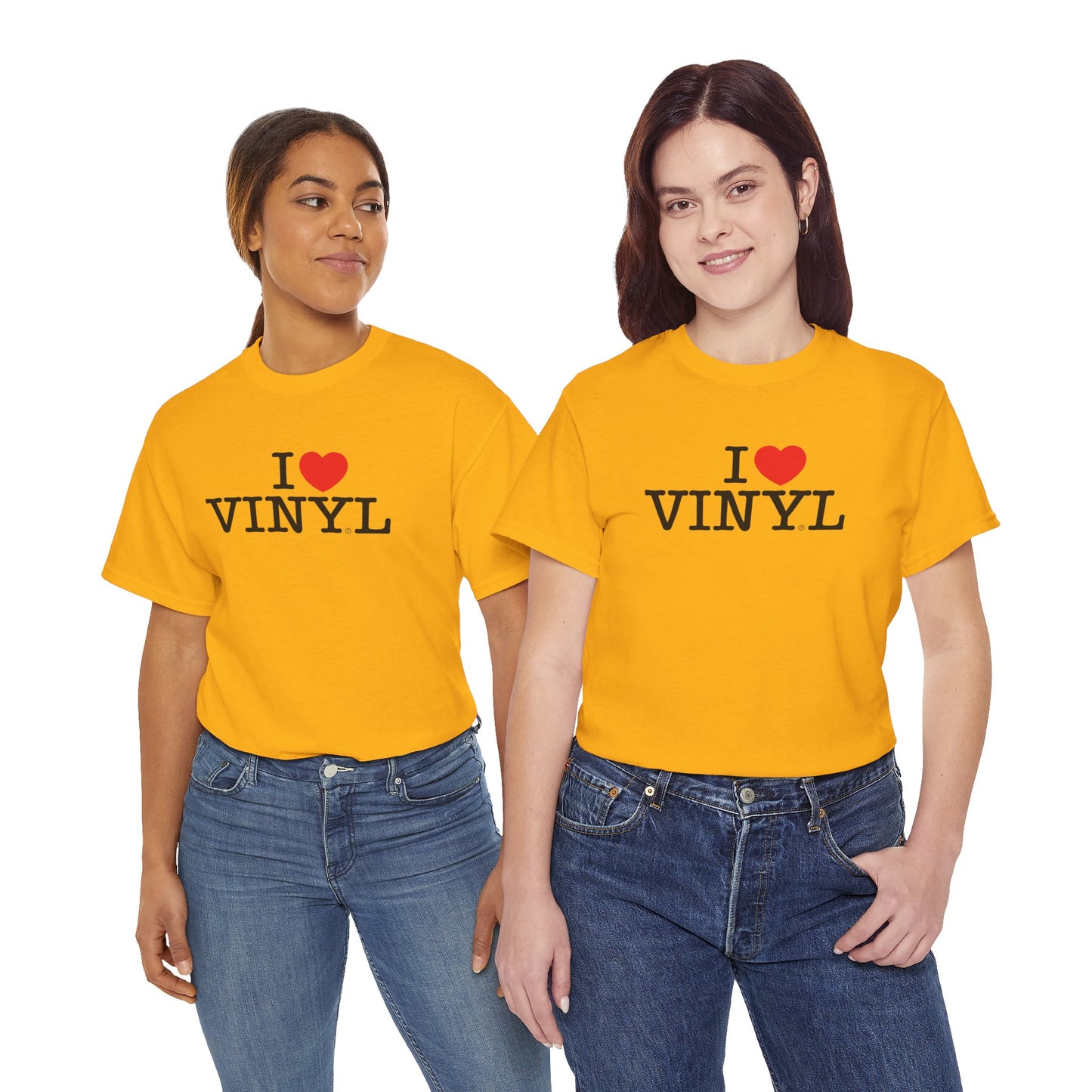 I ❤️ VINYL Unisex Heavy Cotton Tee