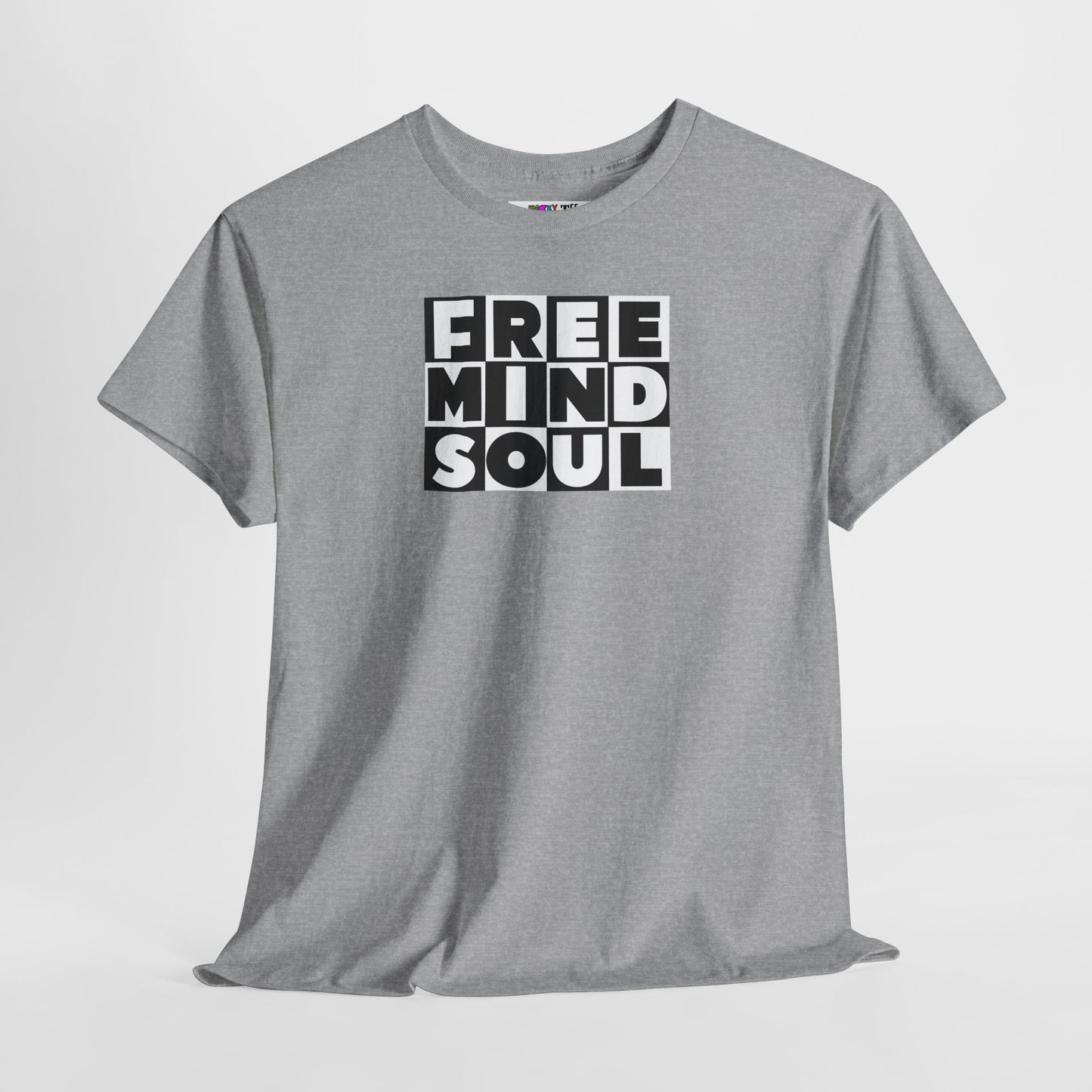 FREE MIND SOUL Unisex Heavy Cotton Tee