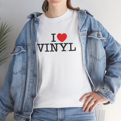 I ❤️ VINYL Unisex Heavy Cotton Tee