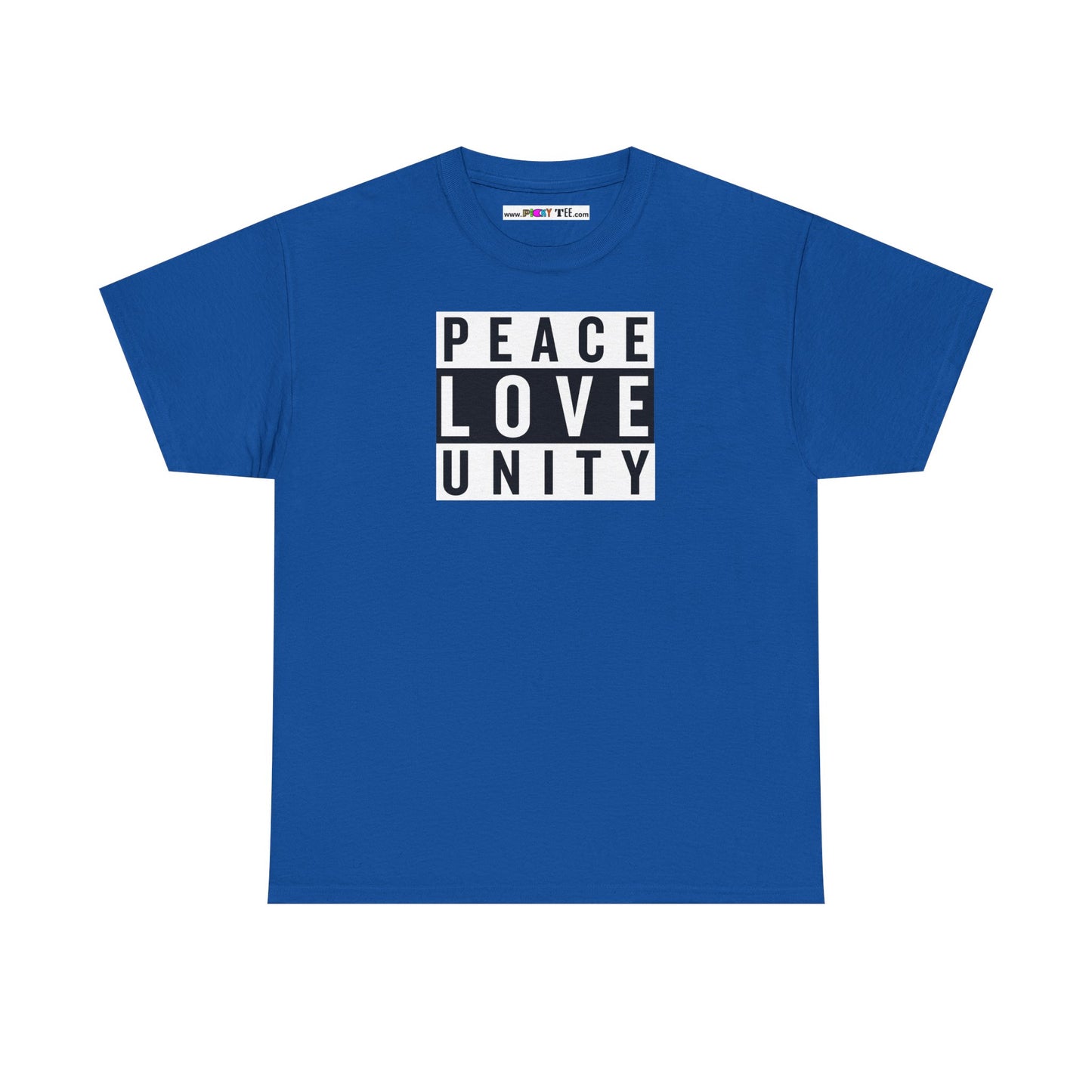 PEACELOVEUNITY Unisex Heavy Cotton Tee