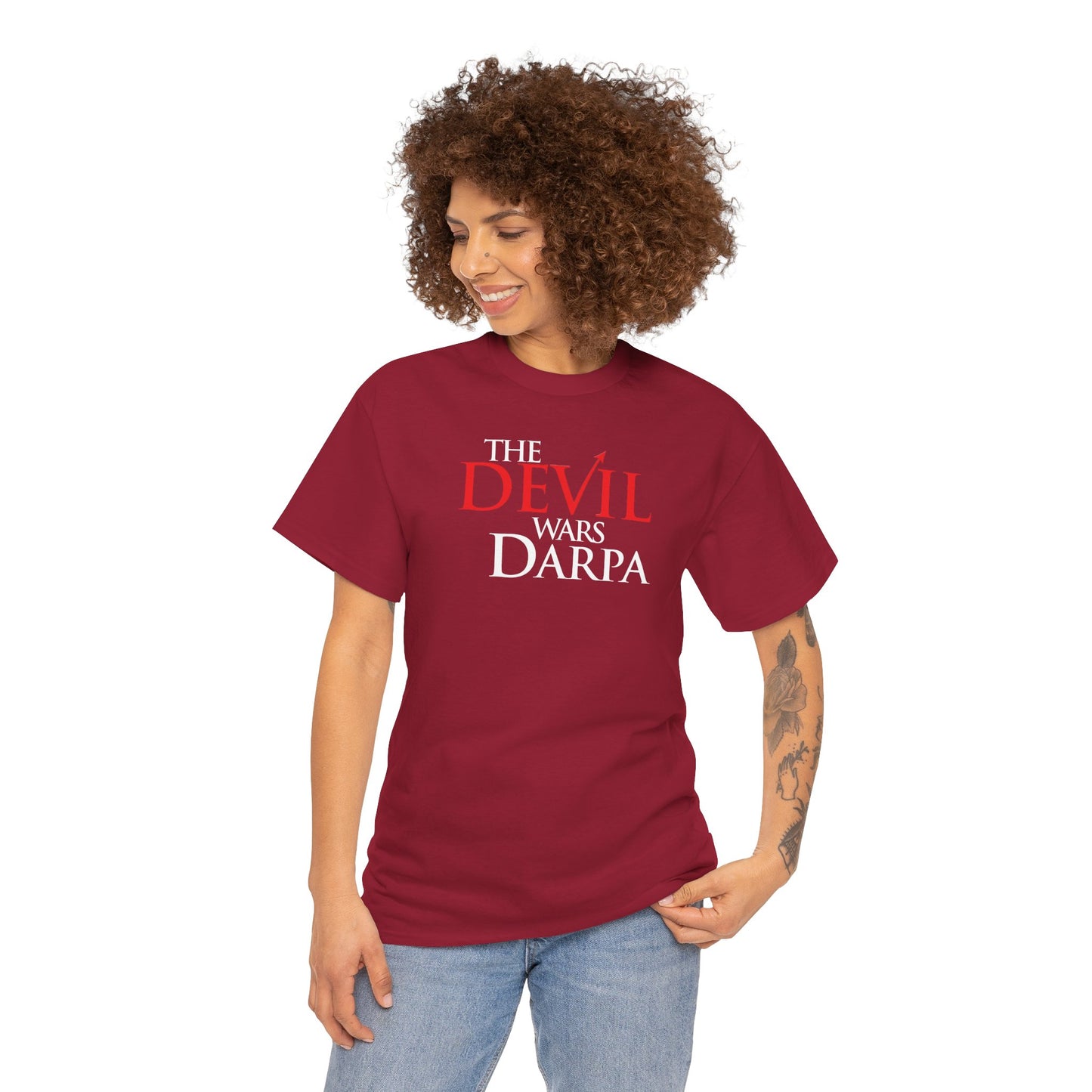 THE DEVIL WARS DARPA Unisex Heavy Cotton Tee