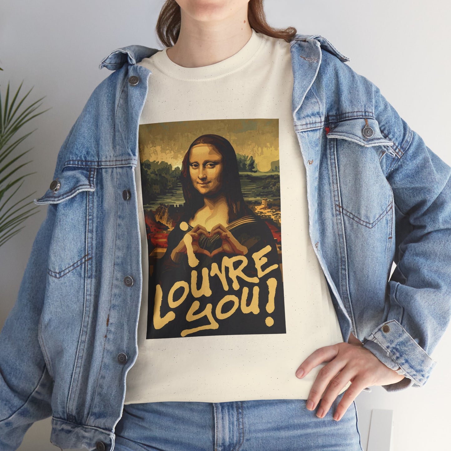 I LOUVRE YOU! Unisex Heavy Cotton Tee