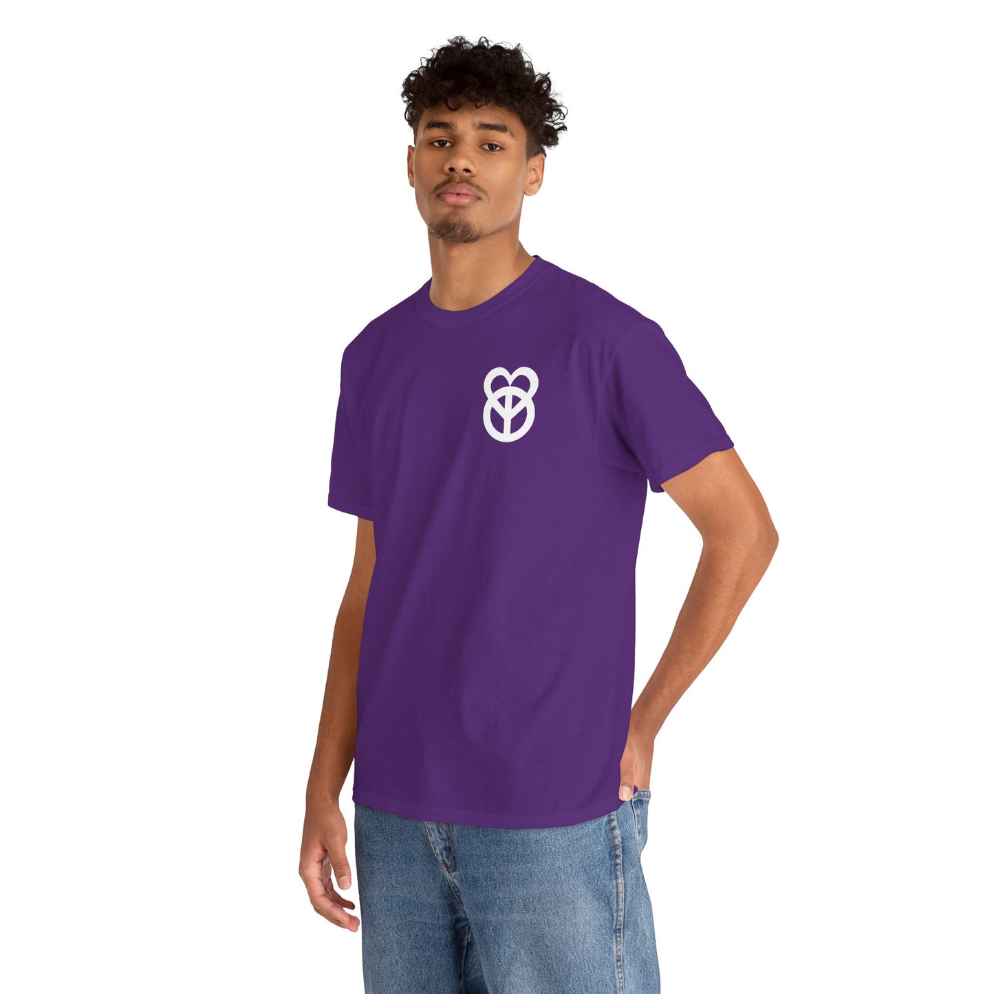 KEEP PEACE AND LOVE ON Unisex Heavy Cotton Tee