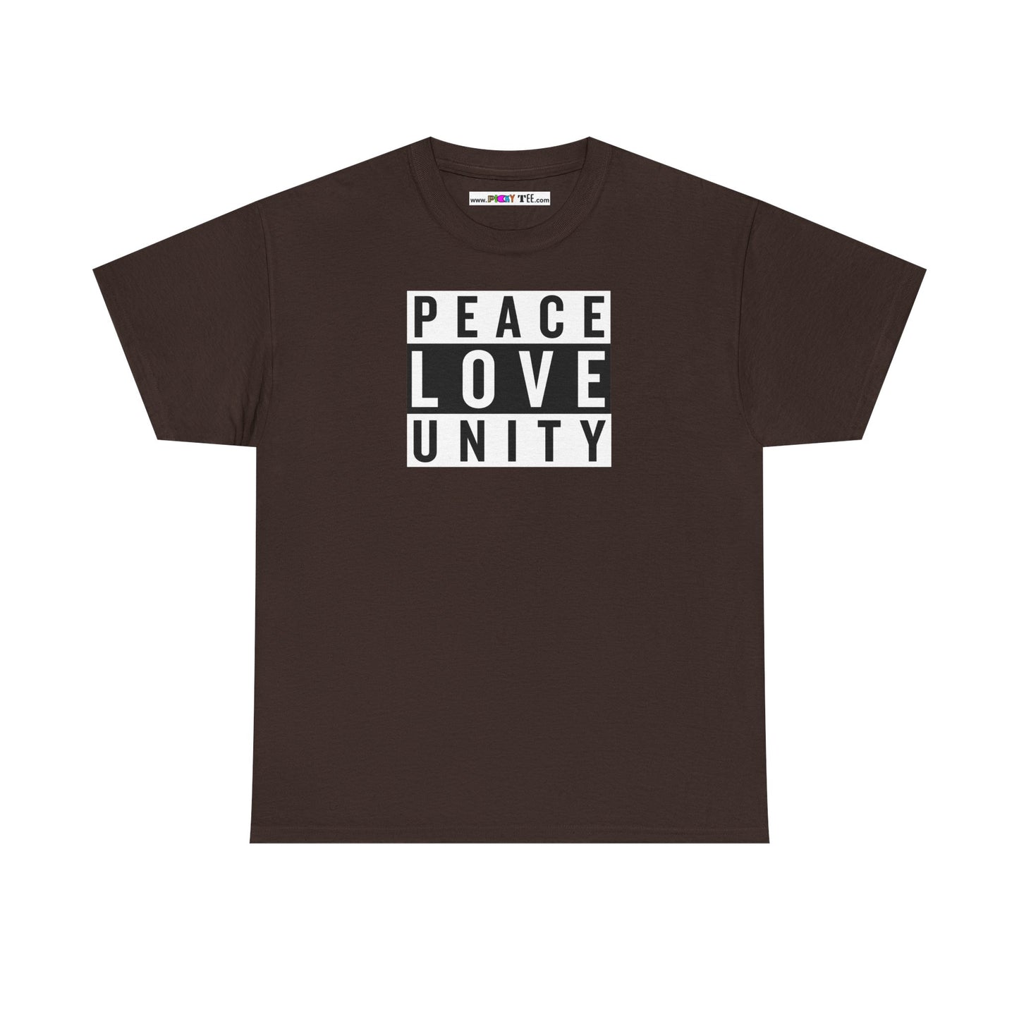 PEACELOVEUNITY Unisex Heavy Cotton Tee